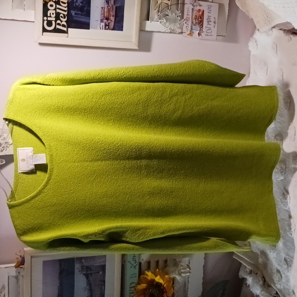 Express ⚜️ Tricot Chartreuse Tunic Sweater M